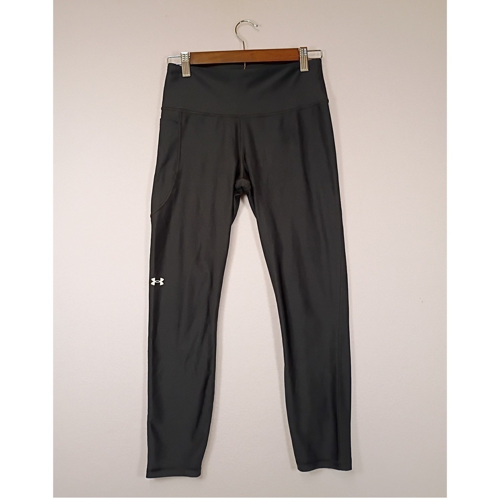 Athletic Under Armour Womens Medium Black HeatGear Compression Pocket Leggings